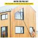 Window Cleaning Pole photovoltaic cleaner Window Cleaning Poles Water Fed Pole Kit Water Fed Cleaning System 3-In-1 Aluminum Outdoor Window Cleaner Water Fed Brush W/Squeegee 55cm Brush Head 4M/13FT - Buy Online on SooperMarket.com