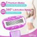 Travel Razors for Women | 5-Blade Portable Razor with Case | Smooth Shaving Essentials in Purple - Buy Online on SooperMarket.com