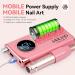SAVILAND Electric Nail Drill - 40000RPM Professional Pink Nail Filer with 13 Bits for Acrylic Gel & Dip Nails | Home Salon Tool - Buy Online on SooperMarket.com