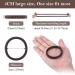 100PCS 2 Dark Hair Ties for Women - Seamless Thick Hair Bands, Elastic Ponytail Holders - No Damage Hair Ties in Dark Colors - Buy Online on SooperMarket.com