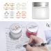 12 Pack 60ml Matte Clear Glass Jars with Silver Lids - Travel Containers for Cosmetics, Makeup, Eye Shadow, and Face Cream - Buy Online on SooperMarket.com