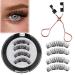 Magnetic Eyelashes Natural Look Reusable Magnetic Eyelashes Kit with Applicator Magnetic Eyelashes without Eyeliner Magnetic Lashes Natural Magnetic Eyelashes 3D Magnetic Eyelashes No Glue Needed