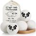 Maisitoo dryer balls for tumble dryers 6 pieces of dryer balls natural fabric softener made of 100% sheep wool reduces wrinkles and reusable antistatic drying time shortened