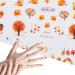 Thanksgiving DecorationsFall Nail Stickers Autumn Maple Leaves Pumpkin Turkey Nail Art Stickers Thanksgiving Themed Water Transfer Nail Decorations - Buy Online on SooperMarket.com