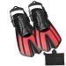 Diving fins Snorkeling Gear for Adults Snorkel fins ,Swim fins Open, Adjustable, Men, Women, Children, Swim Flippers S/M(Adult US Size 4.5-8.5) PINK