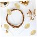 CORHAD 200pcs Faux Flowers Leaf Faux Crafts Leaves Fabric Floral Leaves Snowflakes Silicone Molds Boutonniere Leaves Home Supply Corsage Leaf Office Polyester Small Leaves Charm 10.5X3.2cm Golden - Buy Online on SooperMarket.com