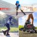 Caroma Adjustable Inline Skates with Light Up Wheels - Red Medium - Big Kid Size | Outdoor & Indoor Roller Blades for Kids, Youth, and Adults - Beginner Friendly - Buy Online on SooperMarket.com