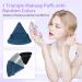 HEYMKGO 12pcs Professional Makeup Brushes Set with Transparent Handles - Ideal for Foundation, Blending, and Eyeshadow - Purple Triangle Puff Included - Buy Online on SooperMarket.com