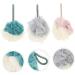 Angoily 3pcs Bath Ball Set - Mesh Shower Sponge & Loofah Pouf for Luxurious Cleansing | International Shipping Available - Buy Online on SooperMarket.com