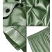 SWOMOG Kids Silk Pyjama Set - Unisex Satin Button Down PJs for Boys & Girls, Soft Sleepwear for Children, 6-7 Years, Matcha Green - Buy Online on SooperMarket.com