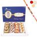 Jaiccha Ghasitaram Rakhi Gifts for Brothers Dryfruit Special Fancy Sweets 400 GMS with Beads Rakhi