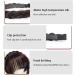 Fluffy Fake Hair Band Bangs Headband with Bangs Fluffy Front Fake Bangs Synthetic Braided Headband Wig with Bangs Non slip Headband Hair Extensions for Women Girls(Dark Brown) - Buy Online on SooperMarket.com