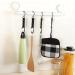 4 Pieces Baseball Fence Hooks with Nylon Safety Buckles - Multifunctional Metal Hooks for Hanging Water Cup, Backpack - Ideal for Softball and Outdoor Sports Equipment - Black - Buy Online on SooperMarket.com