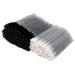200 Lip Brush and Eyebrow Spoolie, Crystal Disposable Lipstick Applicator, Mascara Wands, Makeup Beauty Tool Kits (Black) No.3 Black*200pcs