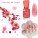 Nail Polish Set - Quick Dry Nail Polish - Pink Nail Polish with Glitter Flower - Long Lasting Chip Resistant Nail Polish for DIY Nail Art Manicure at Home - Buy Online on SooperMarket.com