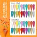 Saviland 20 Colors Acrylic Powder Set - Summer Series Nail Kit for Professional Acrylic Nails - Rainbow Polymer Powder for Extension and Carving - B-Chocolate and Rainbow - Buy Online on SooperMarket.com