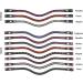 Buy Netproshop Leather Forehead Straps - Eldorado Wave Shape with Rhinestone for Bridle | COB/Full Size Black Flame Color - Buy Online on SooperMarket.com