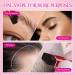 Professional Eyebrow Brush with Spoolie - Fiber Bristles Angled & Flat Applicator for Liquid Gel & Eyeshadow - 5.91 Inch Red - Buy Online on SooperMarket.com