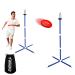 JOYIN Flying Disc Game Set, Outdoor Polish Horseshoes Game Set for Backyard and Lawn with 2 Flying Discs, 2 Bottle Stands and Carry Bag, Yard Games for Adults and Kids