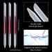 6-Piece Glass Cuticle Pusher & Nail File Set - Pink | Manicure Pedicure Kit - Buy Online on SooperMarket.com