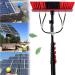 Window Cleaning Pole Photovoltaic Panel Cleaning Tool Multi-Purpose Water Spray Brush Extendable Cleaner for Trucks Windows Washing 5.4M 35cm Brush Head 11M/36FT
