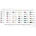 DMC Embroidery Floss Pack - 36 Popular Colors Bundle with Cotton White/Black Thread & Cross Stitch Needles - Buy Online on SooperMarket.com