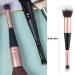 Foundation & Concealer Brush - Dual-Ended Makeup Applicator for Flawless Finish - Cruelty-Free Black Brush for Liquid Cream & Powder - Buy Online on SooperMarket.com