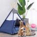 Luxury Pet Teepee Tent with Thick Cushion | Portable & Machine Washable | For Dogs, Cats, and Puppies - Buy Online on SooperMarket.com