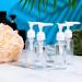 4-Pack 50ml Airless Pump Bottles for Travel - Transparent Plastic Donor Bottles for Cosmetics Shampoo & Cream - Buy Online on SooperMarket.com