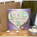 Personalised Wooden Hanging Heart Plaque - Be Brave Dream Big Be Yourself | Green Safari Animals Nursery Decor - Buy Online on SooperMarket.com