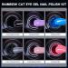 Morovan Cat Eye Gel Nail Polish Kit with UV Light - Black Solid Colors - Gel Liner, Base Coat, and Top Coat - Complete Gel Nail Polish Set - Buy Online on SooperMarket.com