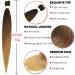 Xusuperb 20 Ombre Pre-Stretched Braiding Hair - Soft Yaki Kanekalon Extensions (T1B/30/27#) - 6 Packs for Easy Braids - International Shipping Available - Buy Online on SooperMarket.com