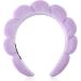 WLLHYF Spa Headbands Washing Face Hairband Facial Makeup Removal Hair Band Terry Cloth Headband Skincare Hair Hoops Sponge Bubble Fabric Valentine's Day Hair Wrap for Women Girls Shower Sports Purple - Buy Online on SooperMarket.com
