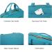 BAGSMART Large Hanging Toiletry Bag | Womens Cosmetic Travel Wash Bag | Lake Blue | Full-Sized Container | - Buy Online on SooperMarket.com