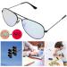 Red Green Colorblind Corrective Glasses Set - Includes Glasses Case Cleaning Cloth & Test Card for Enhanced Vision - Buy Online on SooperMarket.com