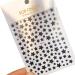 Glittered Star Nail Transfer Sticker Sheet Long Last Nail Art Decals Pack DIY Nail Transfer Tips for Female Black 1size
