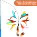 Toozey Cat Toys 16 PCS Set | Interactive Fishing Rod Feather & Bug Replacements with Bells | Bonus Storage Bag | International Shipping Available - Buy Online on SooperMarket.com