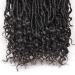 Leeven 24 Inch Goddess Faux Locs Crochet Hair 6 Packs - Long Soft Locs Braiding Hair with Curly Ends - Natural Black Synthetic Bohemian Locs Extensions for Women - Buy Online on SooperMarket.com