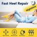 Moisturizing Gel Heel Socks - 2 Pairs for Cracked Feet Care | Night Treatment for Dry Heels | Spa Socks for Men & Women - Yellow Regular - Buy Online on SooperMarket.com