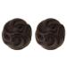 REECHO 2 PCS Mini Claw Clip in Messy & Cat Ears Hair Bun Extensions Wig Accessory Updo Hairpieces for Women Girls (Pack of 2-3.5" Wavy Dark Brown with Copper Highlights) Pack of 2 - 3.5" Wavy Dark Brown with Copper Highlights - Buy Online on SooperMarket.com