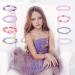 Hicarer 20 Pieces Girl Beaded Bracelets Cute Rainbow Bead Bracelets Colorful Bracelets Princess Bracelets Stretchy Bead Bracelets for Prince Birthday Present (Elegant Style) - Buy Online on SooperMarket.com