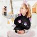 Mewaii 14'' Soft Purple Big Eyed Cat Mushroom Pillow Stuffed Animal Plush - Cuddly Cat Plush Toy for Kids - Buy Online on SooperMarket.com