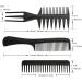 10PCS Black Hair Comb Set - Professional Salon Styling Comb for Women Men Kids | Anti-Static Barbers Brush Combs - Buy Online on SooperMarket.com