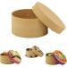 Better crafts Round Paper-Mache Box DIY Gift Box with Lid (Pack of 6) 6 Count (Pack of 1)
