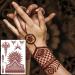 Henna Temporary Tattoos for Women Brown Indian Style Henna Tattoos Stickers Waterproof Lace Mandala Flower Elephant Exquisite Design Henna Tattoos for Body Face Arm Decorations 6 Sheets