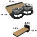 Cat Hammock & Wall Shelves with 3 Steps, Perches, and Food Shelf - Climbing, Scratching Post, and Plush Covered Steps for Indoor Cats - Black - Buy Online on SooperMarket.com