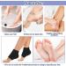 Wllhyf Ventilated Moisturizing Gel Socks - Soft Open-Toe Spa Socks for Foot Care & Treatment | Hydrate Dry Cracked Feet - Buy Online on SooperMarket.com