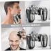 Buy 2 Sets Electric Shaver for Men - Rechargeable Beard Razor with 6 Heads | International Shipping Available - Buy Online on SooperMarket.com