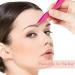 NUOMI 2 Pack Stainless Steel Eyebrow Tweezers with Slant/Pointed Tips - Pink and Black - Makeup Tools for Facial Hair Removal - Buy Online on SooperMarket.com