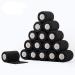 Cojj 16 pcs 7.5cm x 4.5m adhesive bandage cohesive bandage self -adhering bandage finger paving fixing association animal association hand tear waterproof elastic binding for humans (black) 7.5cm x 4.5m black